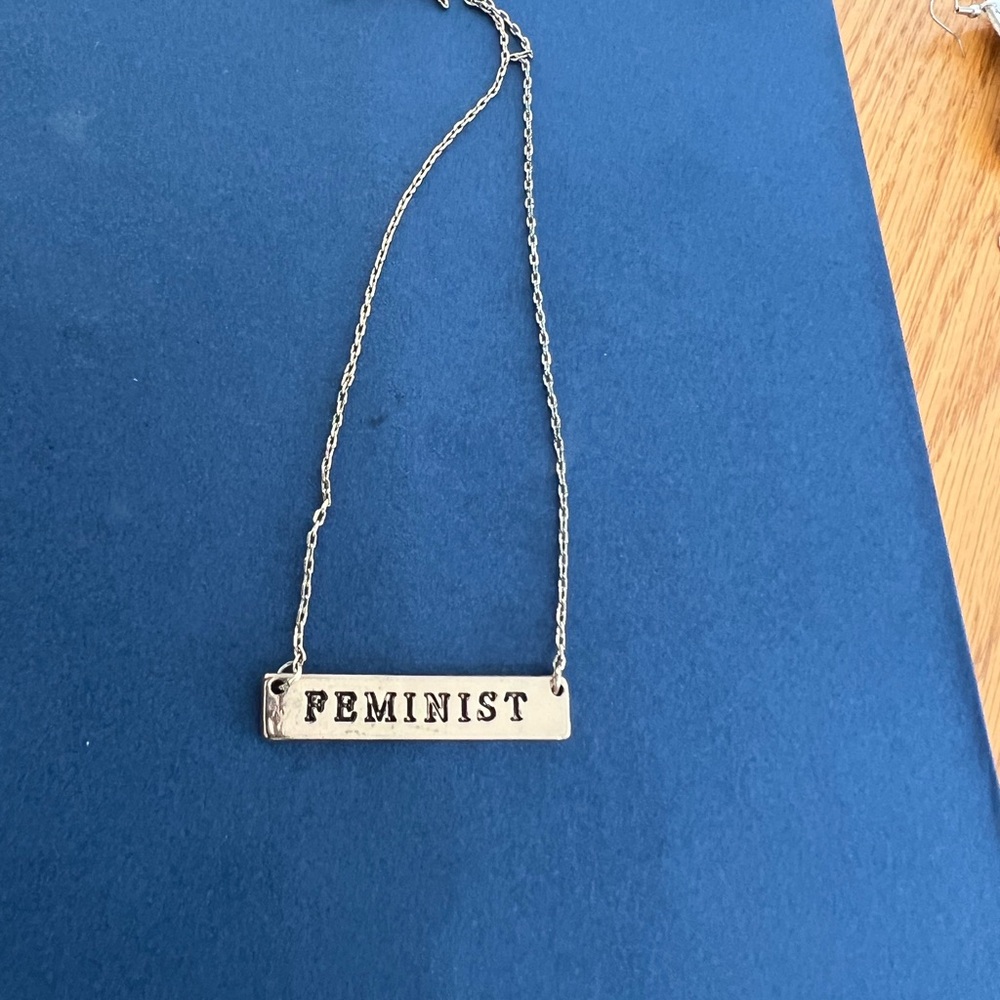 Gold Feminist Necklace
